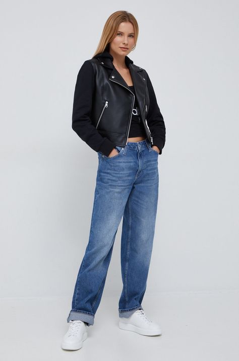 Calvin Klein Jeans geaca ramones piele