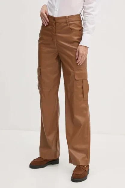 Sisley pantaloni piele