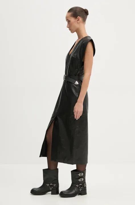 IRO rochie de piele piele