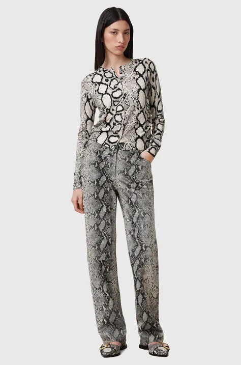 AllSaints pantaloni de piele SAIGE piele