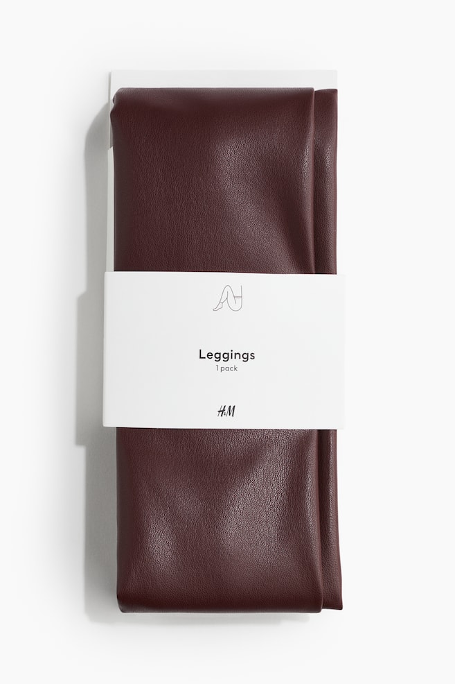 Colanti piele H&M - Colanți peliculizați