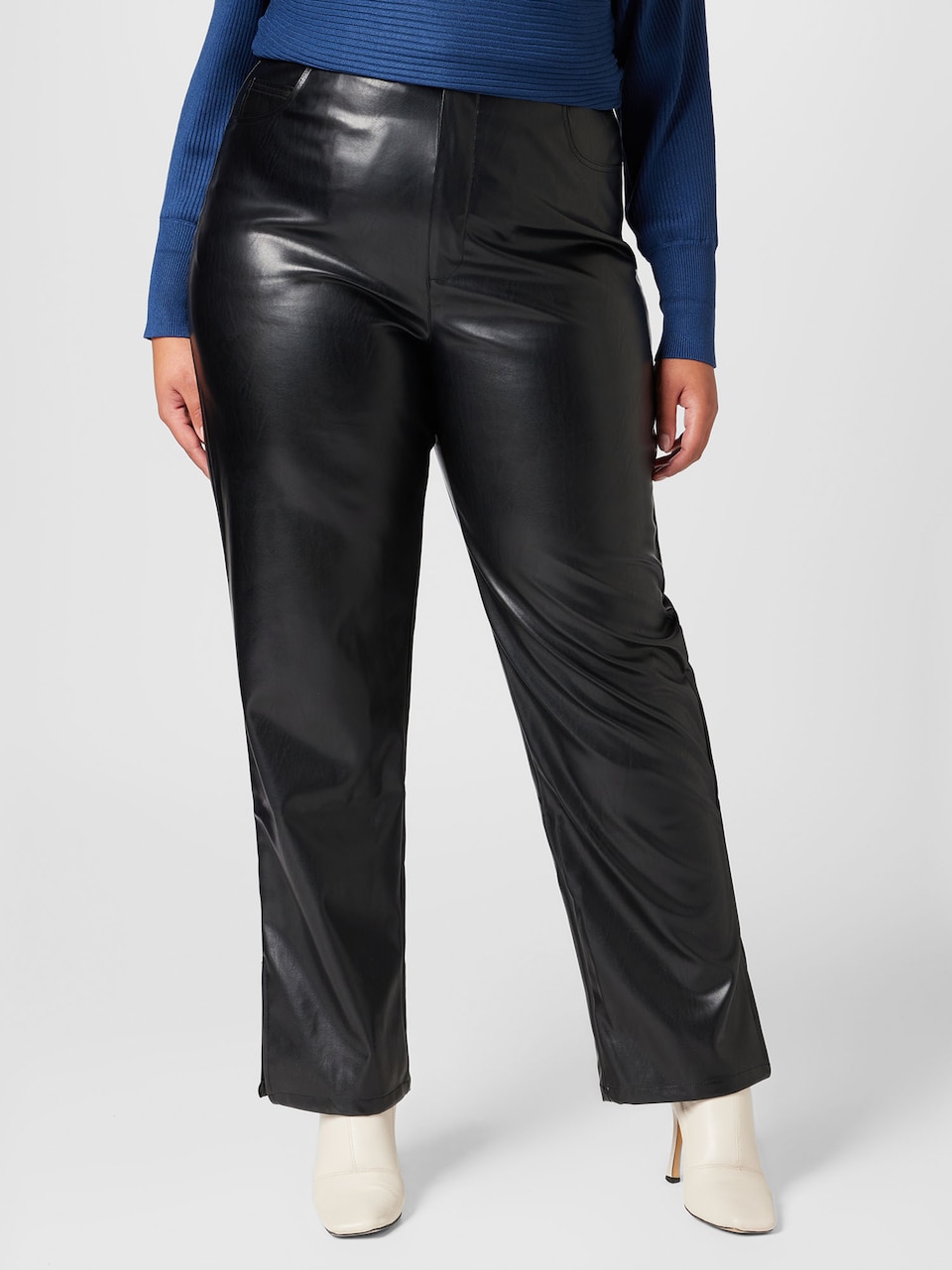 Pantaloni piele Nasty Gal Plus