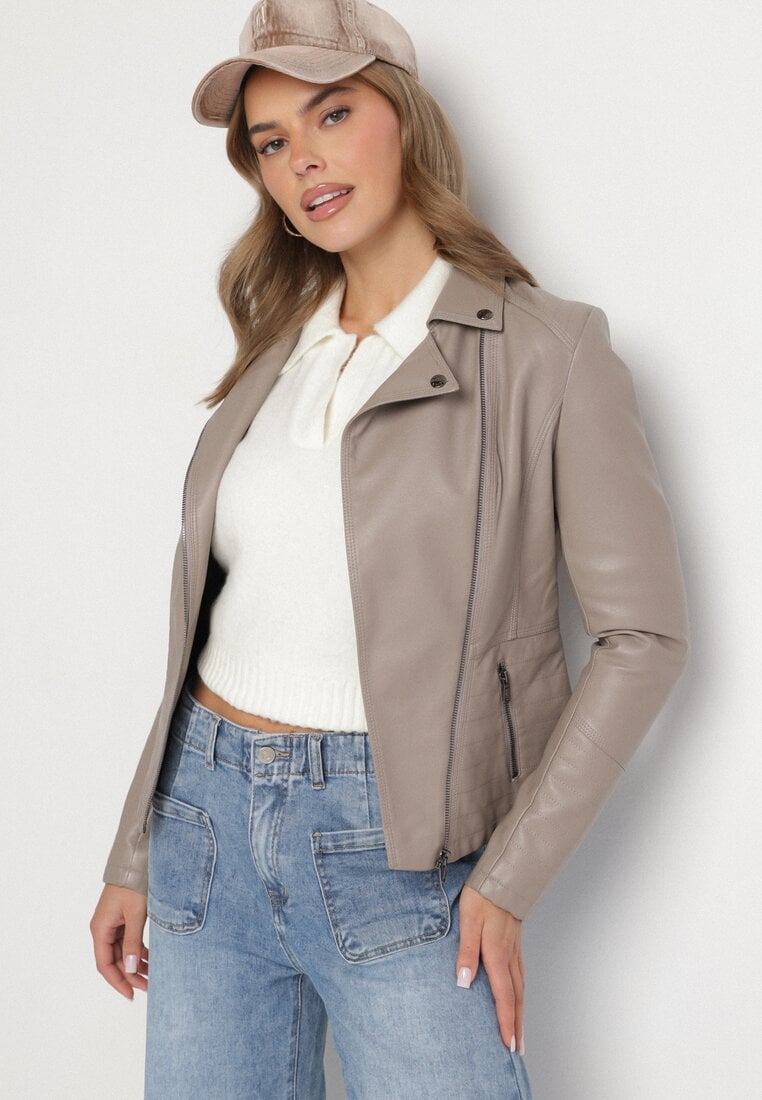 Geci piele Geacă Bej