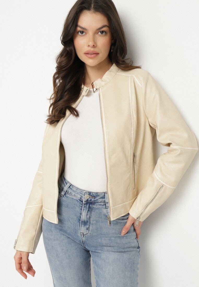 Geci piele Geacă Bej