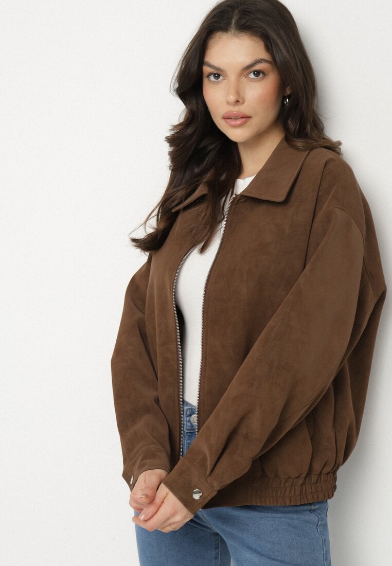 Geci piele Geacă Maro închis