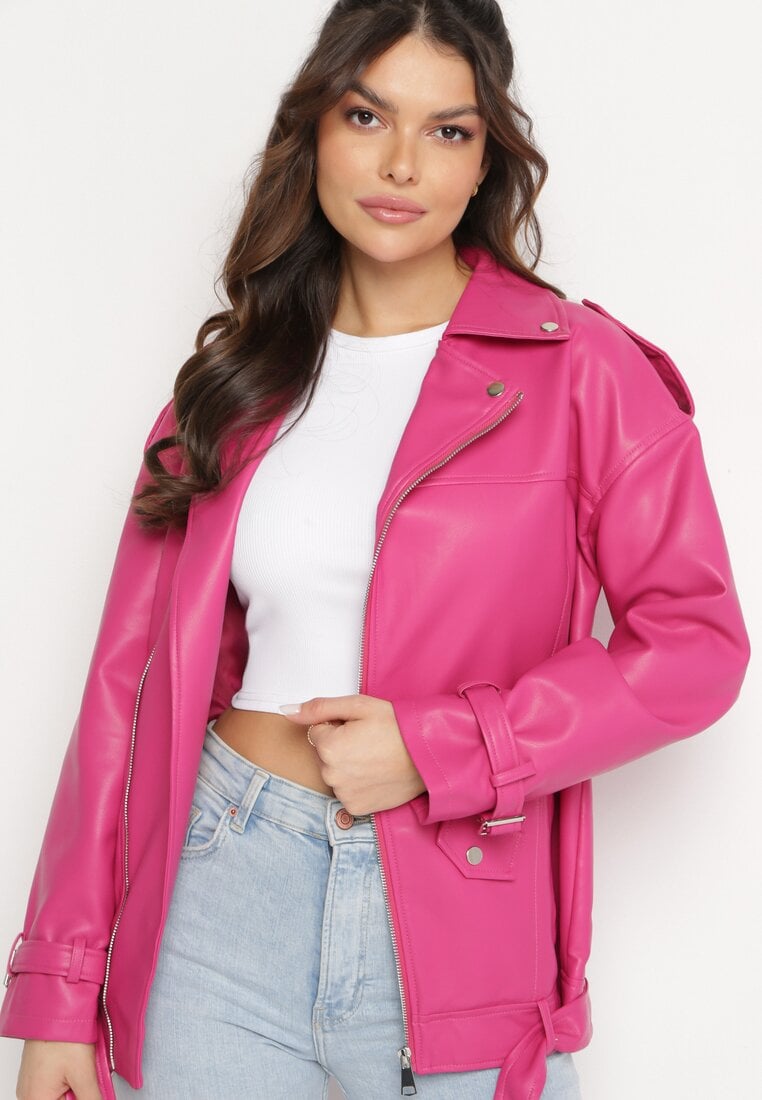 Geci piele Geacă Fucsia