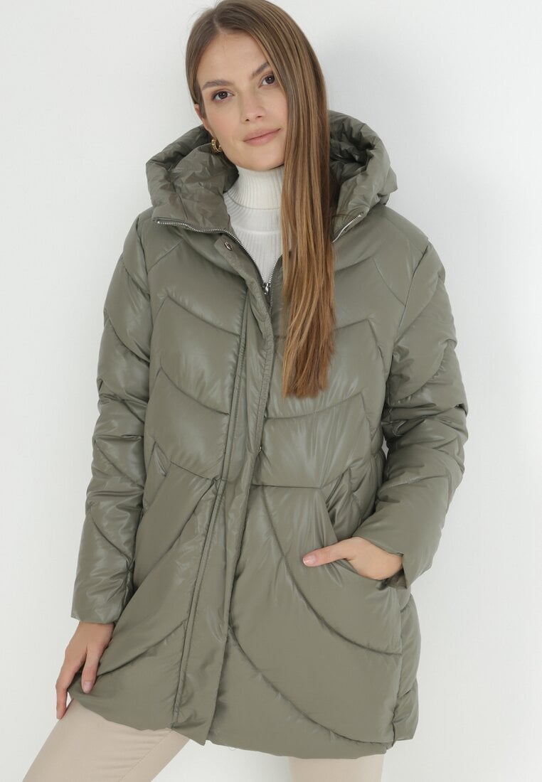 Geci piele Geacă Verde închis