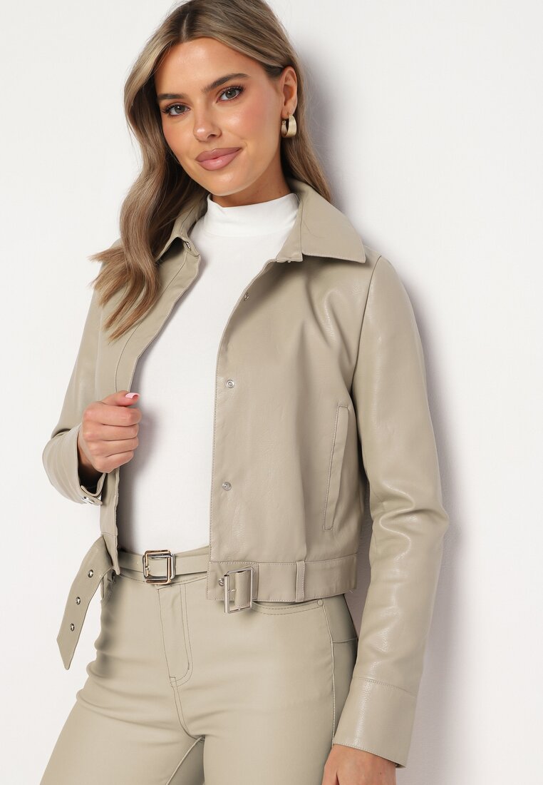 Geci piele Geacă Bej