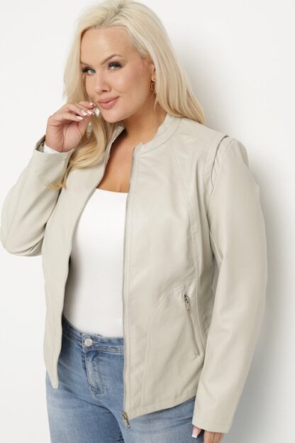 Geci piele Geacă Bej deschis