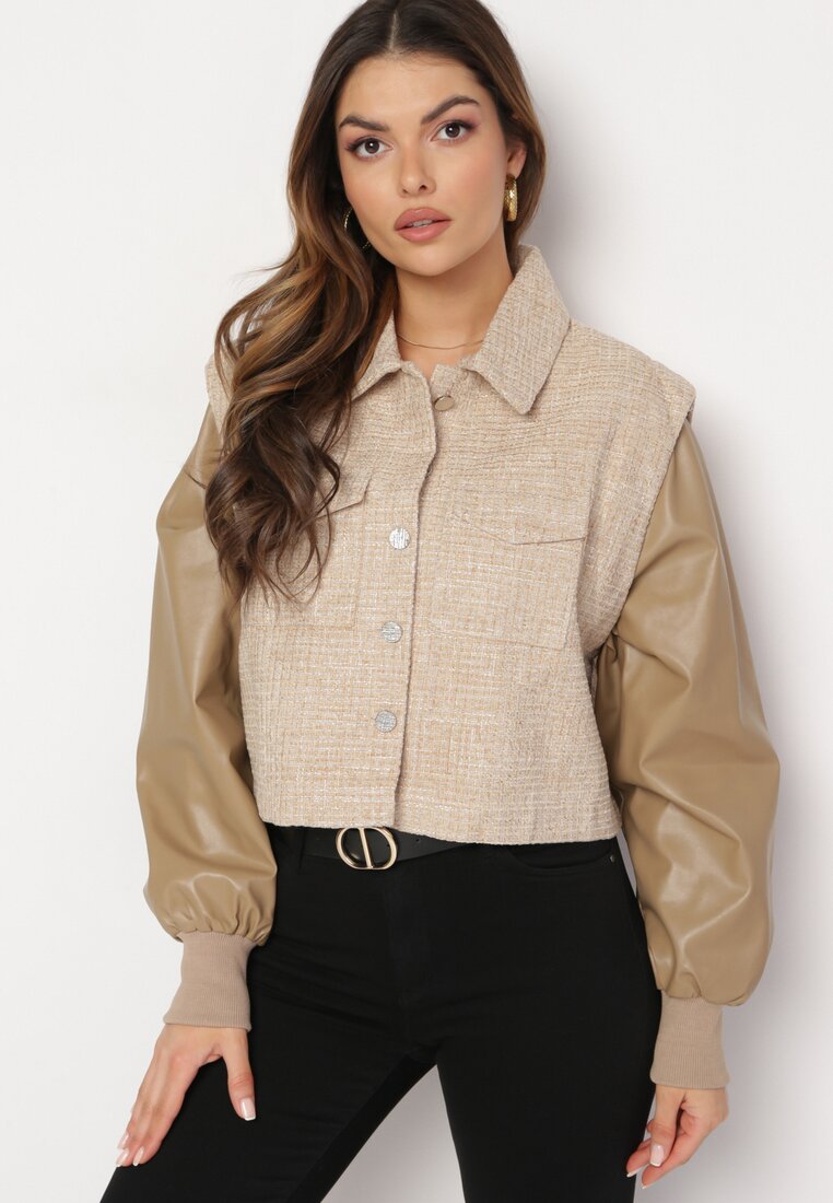 Geci piele Geacă Bej