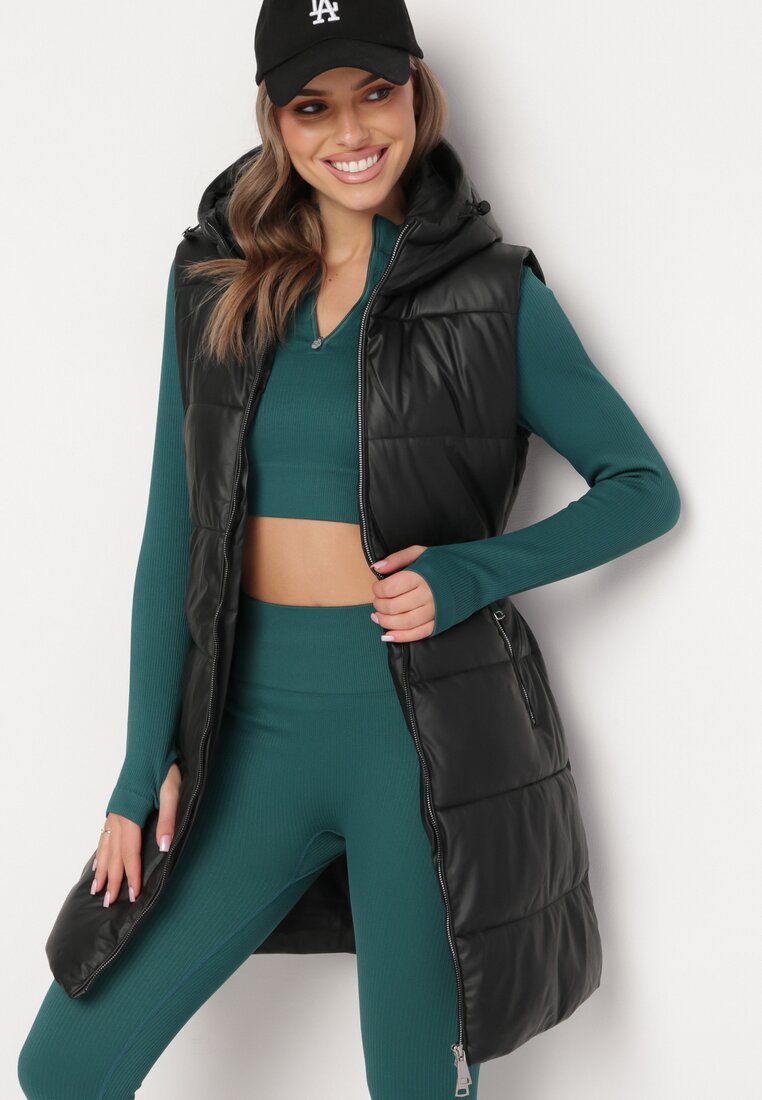 Veste piele Vestă Neagră