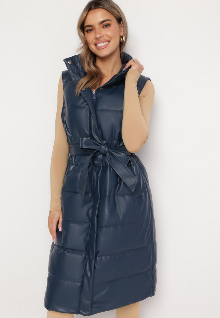 Veste piele Vestă Bleumarin