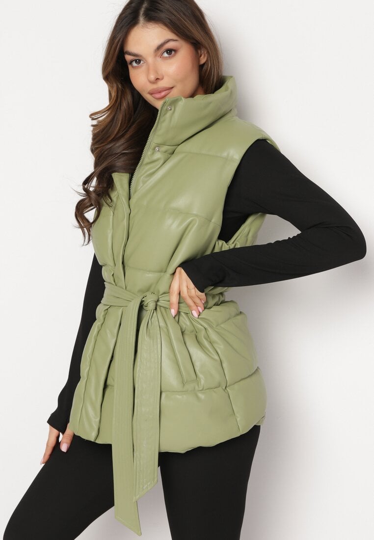 Veste piele Vestă Verde