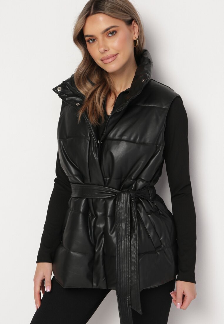 Veste piele Vestă Neagră