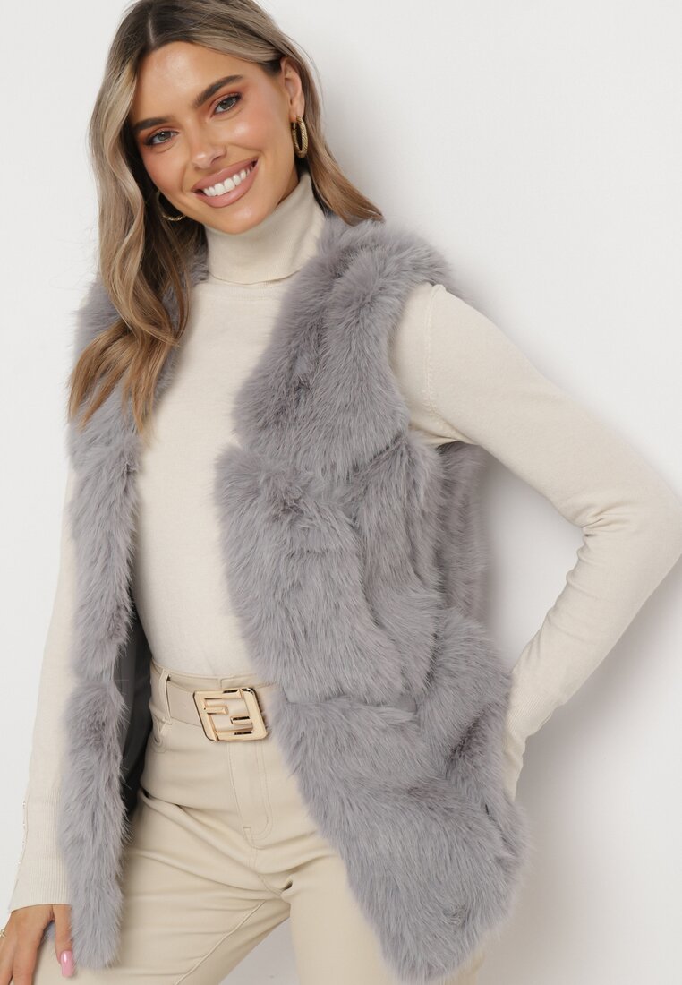 Veste piele Vestă Gri