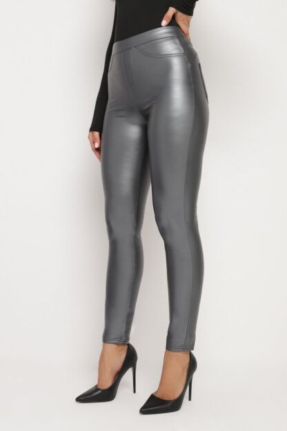 Colanti piele Colanți Gri