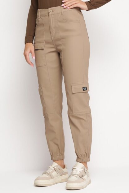 Pantaloni piele Pantaloni Bej