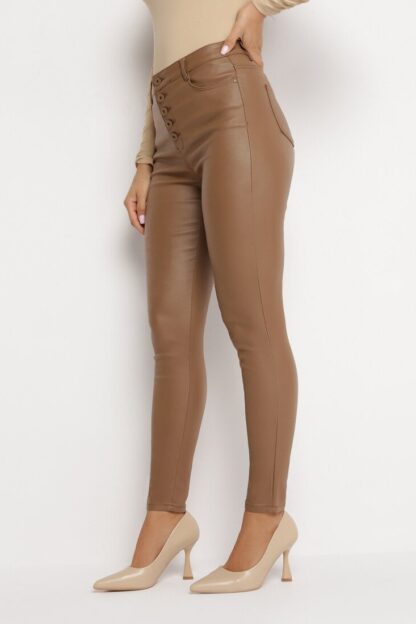 Pantaloni piele Pantaloni Maro