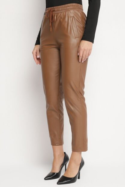 Pantaloni piele Pantaloni Bej