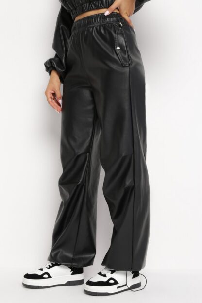 Pantaloni piele Pantaloni Negri