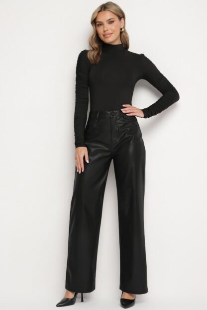 Pantaloni piele Pantaloni Negri