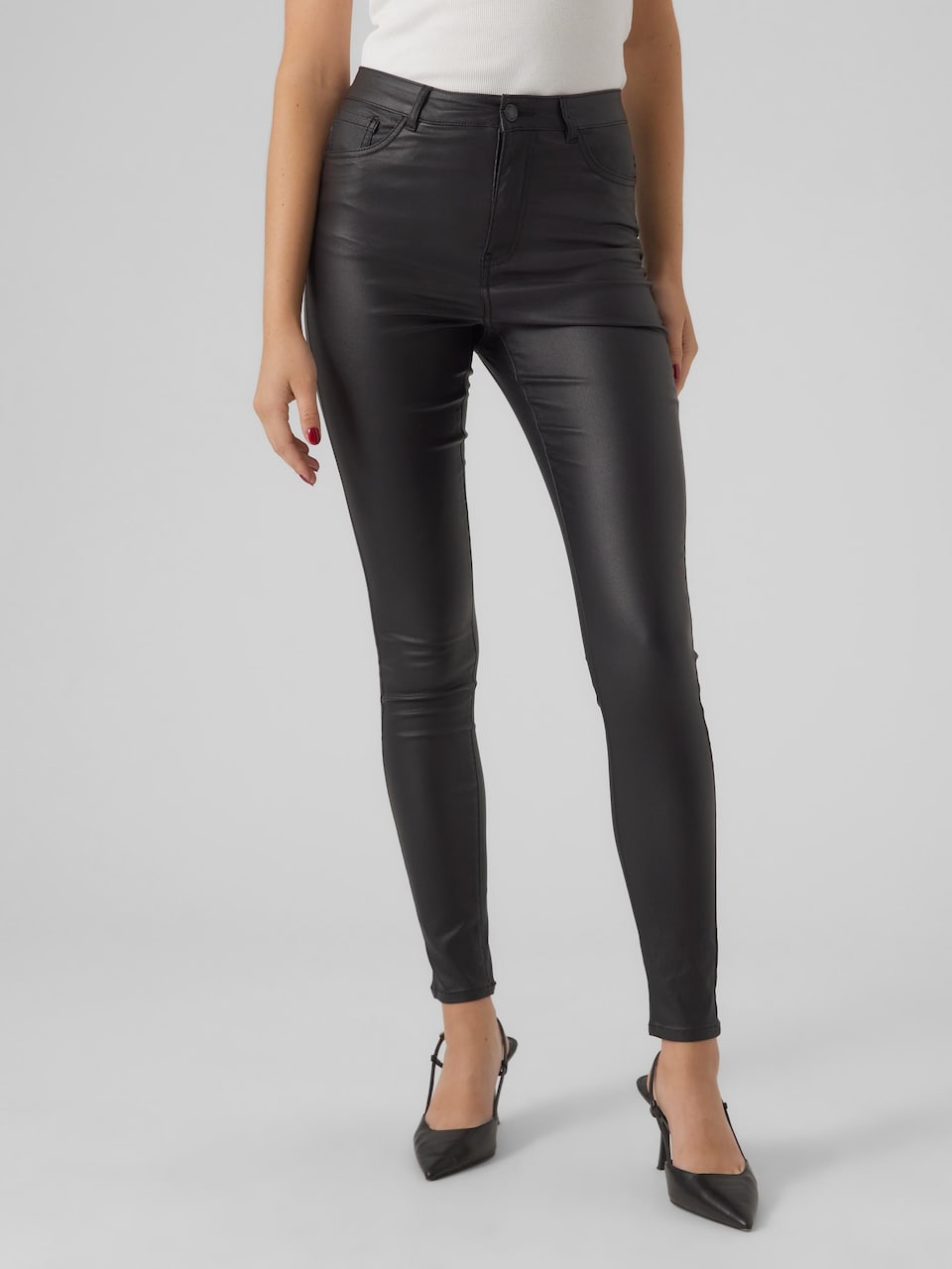 Pantaloni piele VERO MODA