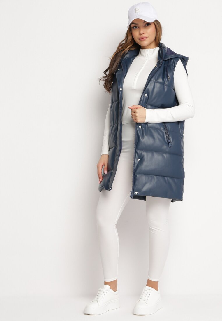 Veste piele Marinei Albastră