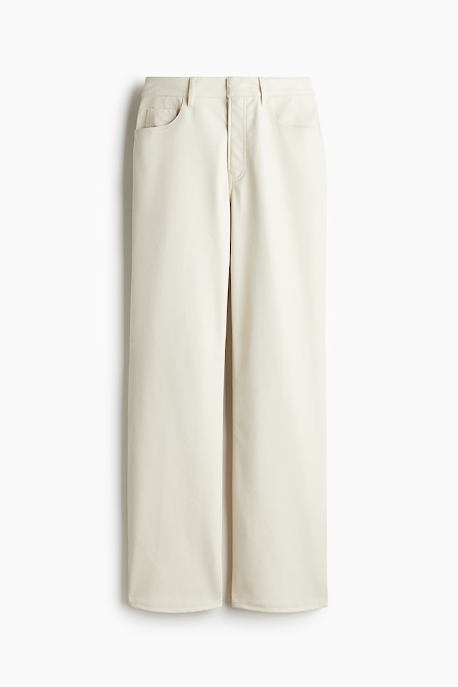 Pantaloni piele H&M - Pantaloni peliculizați