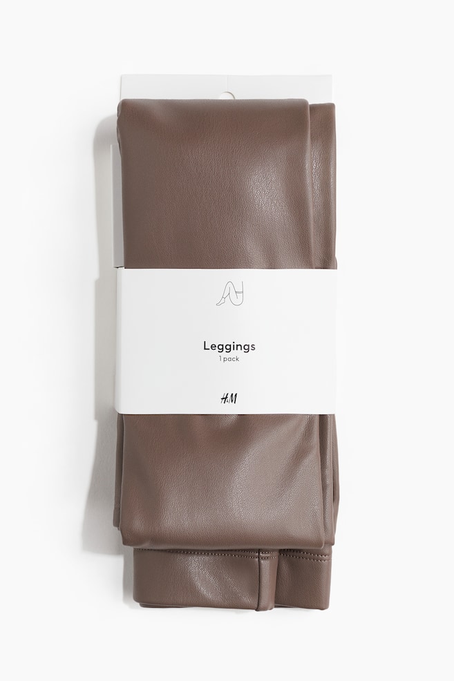 Colanti piele H&M - Colanți peliculizați