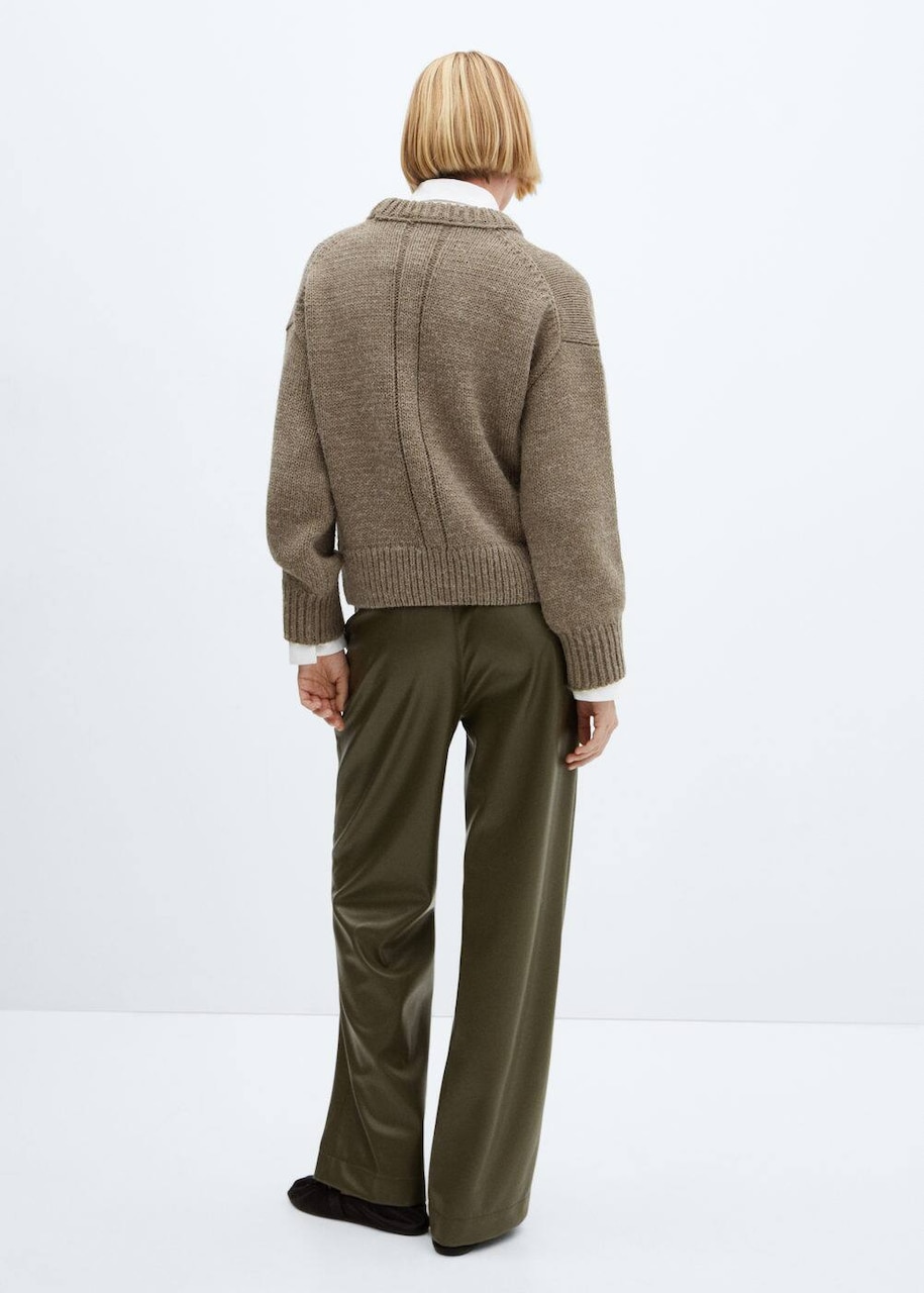 Pantaloni piele MANGO