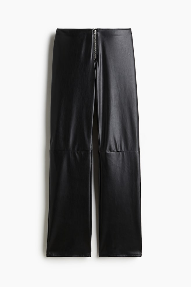 Pantaloni piele H&M - Pantaloni peliculizați
