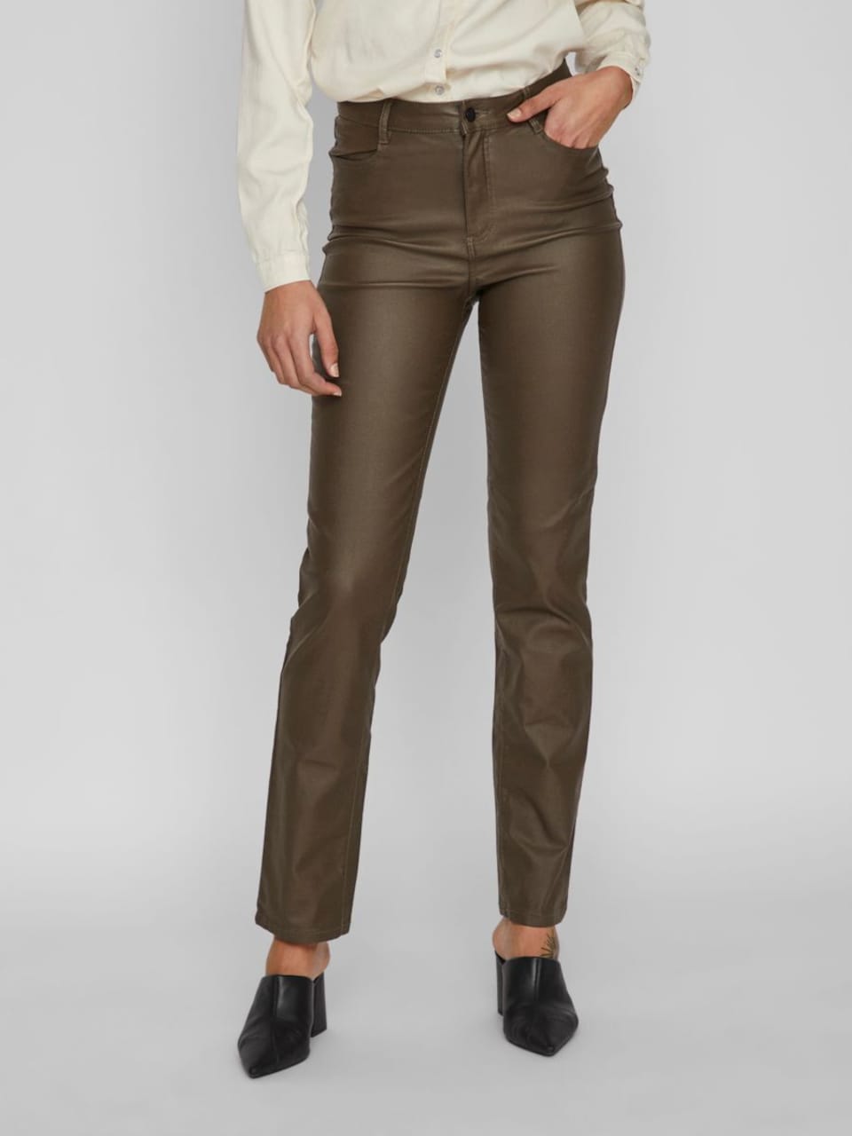 Pantaloni piele VILA
