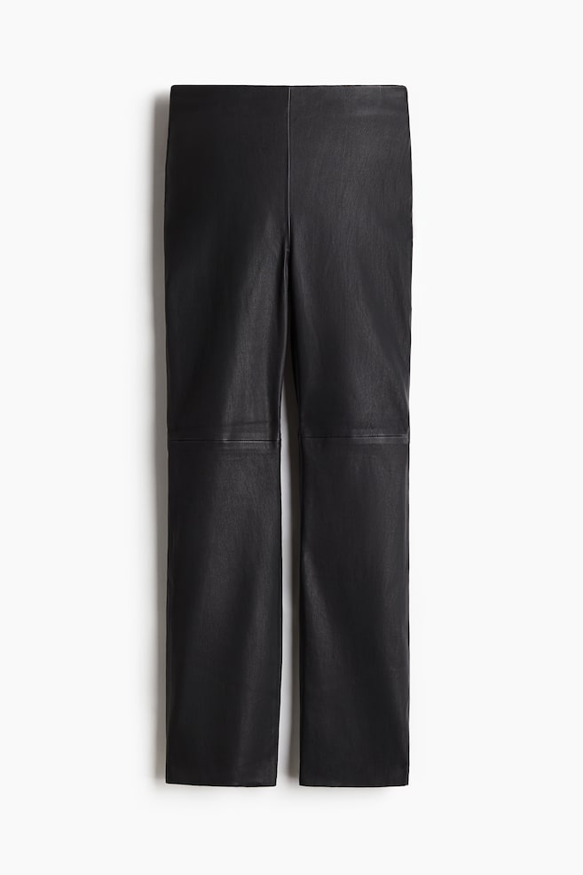 Pantaloni piele H&M - Pantaloni de piele Slim Fit