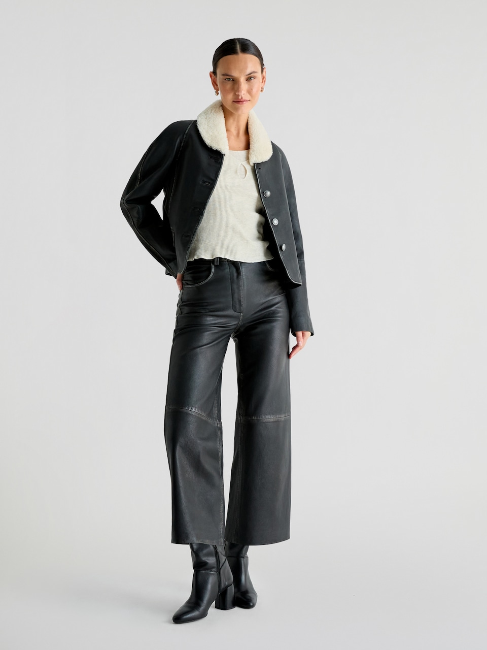 Pantaloni piele Scalpers