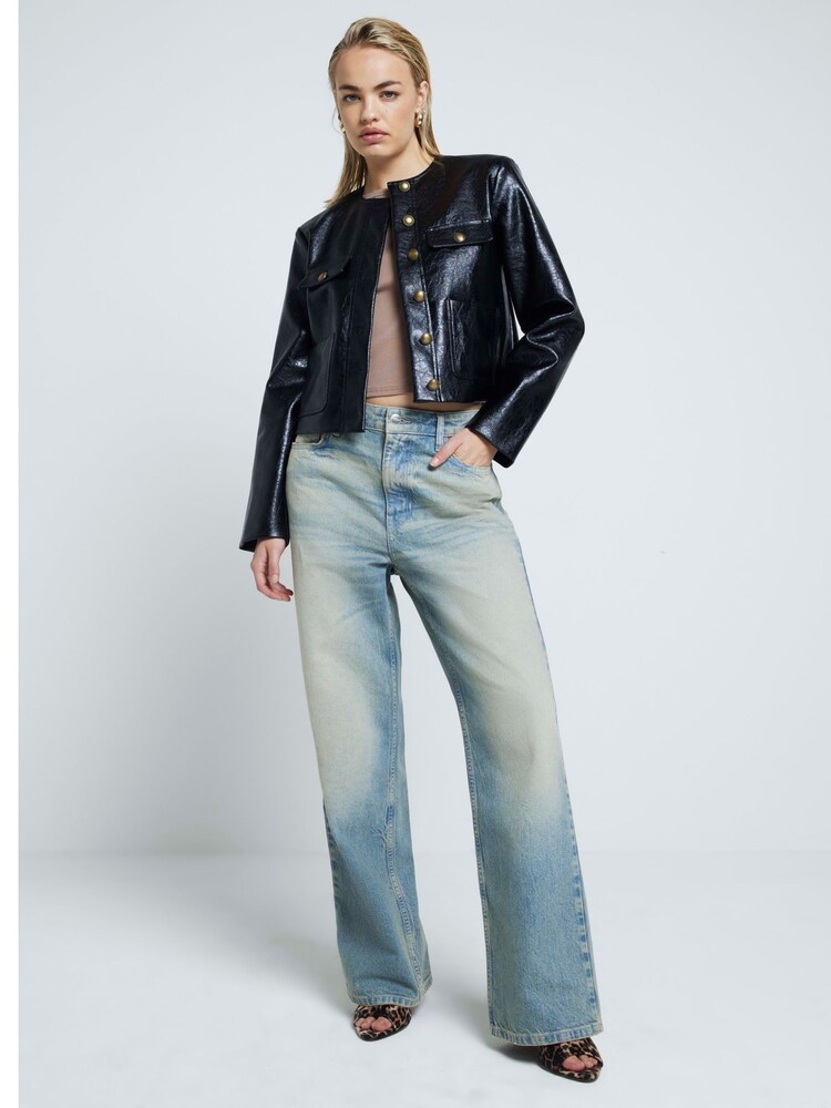 Jachetă Trophy din piele artificială River Island