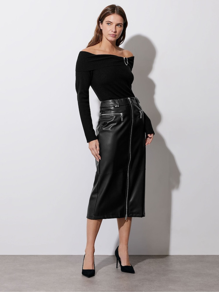 Fusta Star by Julien MacDonald Zip Detail piele