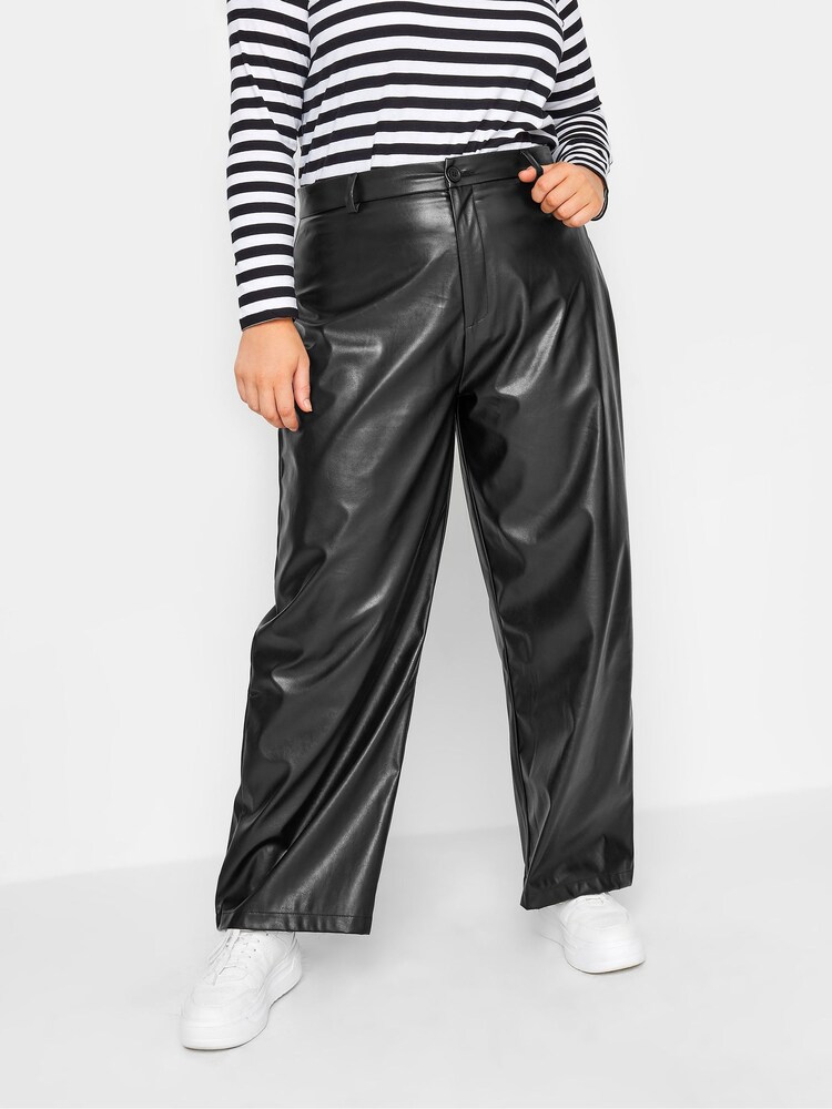 Pantaloni tata Yours Curve piele