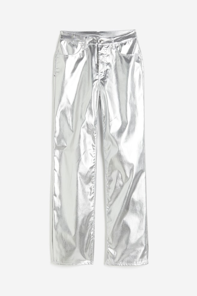 Pantaloni piele H&M - Pantaloni peliculizați 90s Straight