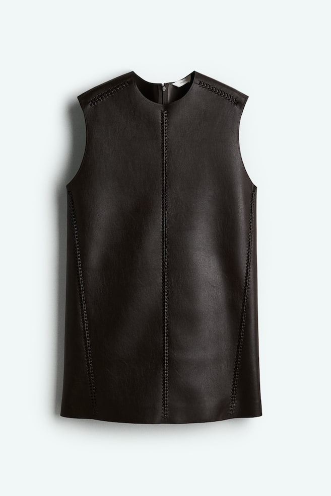 Rochii piele H&M - Rochie peliculizată cu detaliu împletit