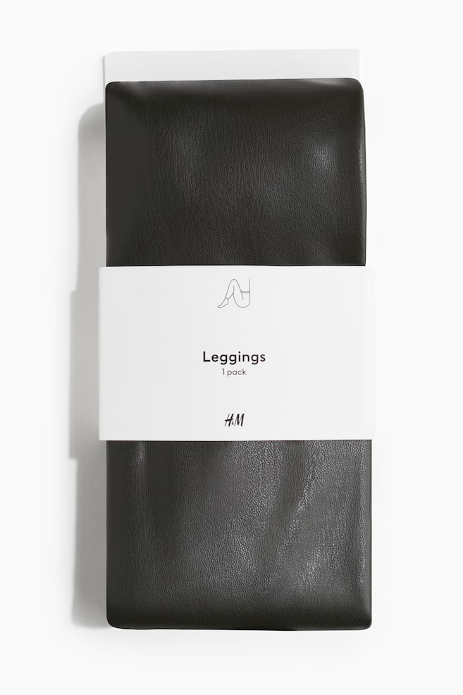Colanti piele H&M - Colanți peliculizați