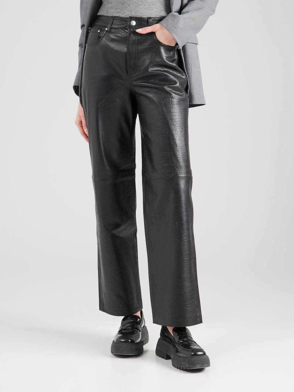 Pantaloni piele VILA ROUGE EDIT