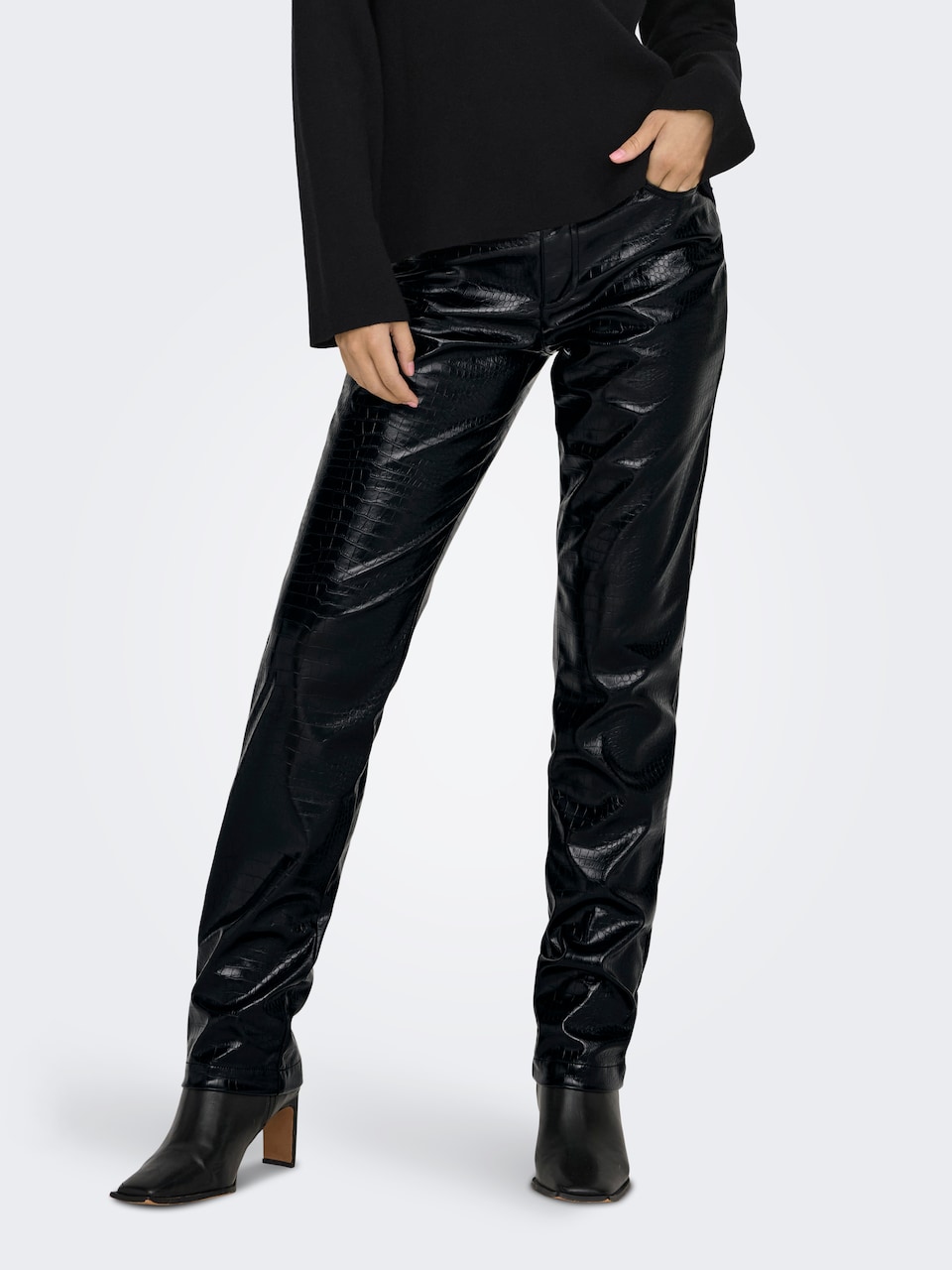 Pantaloni piele ONLY